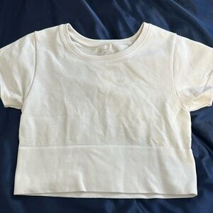 aerie fitted cropped teeshirt